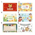thumbnail image 3 of 20pcs DIY Kids Blessing Coating Sticker Lucky Game Postcard Birthday Card Reward Scratch Cards Reward Paper Praise Stickers 2, 3 of 8