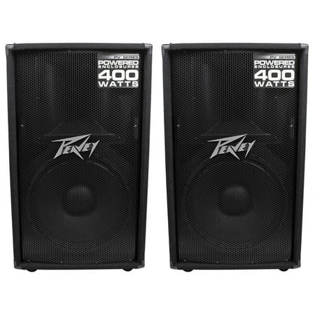 (2) Peavey PV115D 15" 800W Pro Active Powered Speakers Amplified with Class D