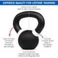 thumbnail image 4 of Yes4All 4kg / 9lb Powder Coated Kettlebell, Single, 4 of 9