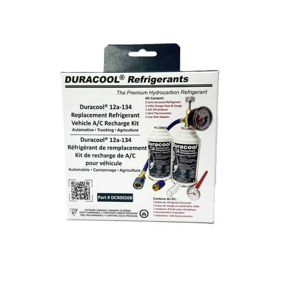Refrigerant de remplacement, 1 bidon 12a-yf SealQuick, Tuyau de charge 1234 avec manometre et raccord rapide, Thermique de ventilation