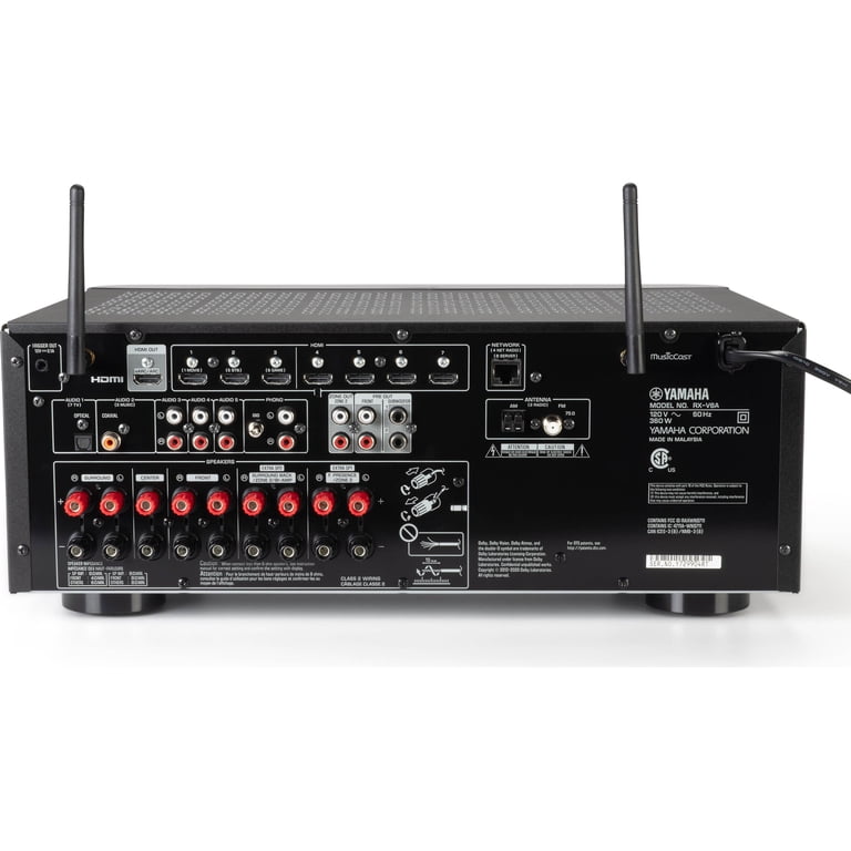 Yamaha RX-V6A 7.2 Channel Home Theater Receiver, Dolby Atmos, Wi