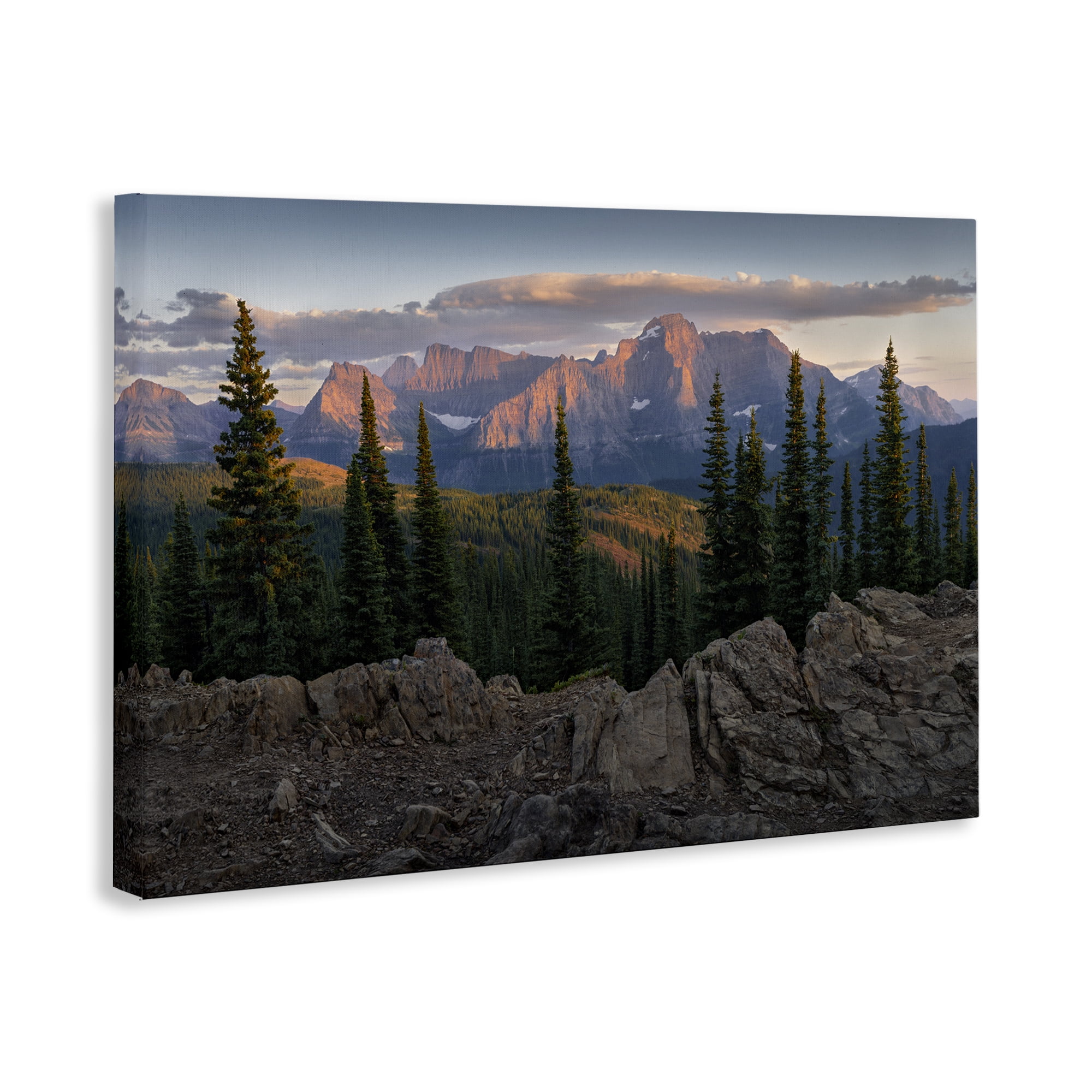 Stupell Industries Diurnal Mountain Scenery Landscape Photography Gallery Wrapped Canvas Art Print Wall Art, 30 x 20