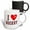 Multicolor, variant on 3drose, I Love Hockey, I Heart Hockey, Love Sports Fan, 3drsmm, 15oz Two-tone Red Mug