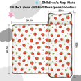 thumbnail image 5 of Strawberry and Dot White Pattern Teens Toddler Nap Mat with Pillow, Sleeping Mat Bag for Preschool Daycare 50"x20", 5 of 6