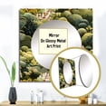 thumbnail image 3 of Designart "Verdant Forest Dream" Abstract Green Large Square Mirror - Square Bedroom Mirror Printed Wall Decor - Modern Square Printed Wall Mirror Art, 3 of 5