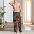 thumbnail image 6 of Fotbe Colorful Reptile And Leaves Men's Pajama Pants,Sleepwear Pants,Pj Bottoms Drawstring And Pockets-X-Large, 6 of 7