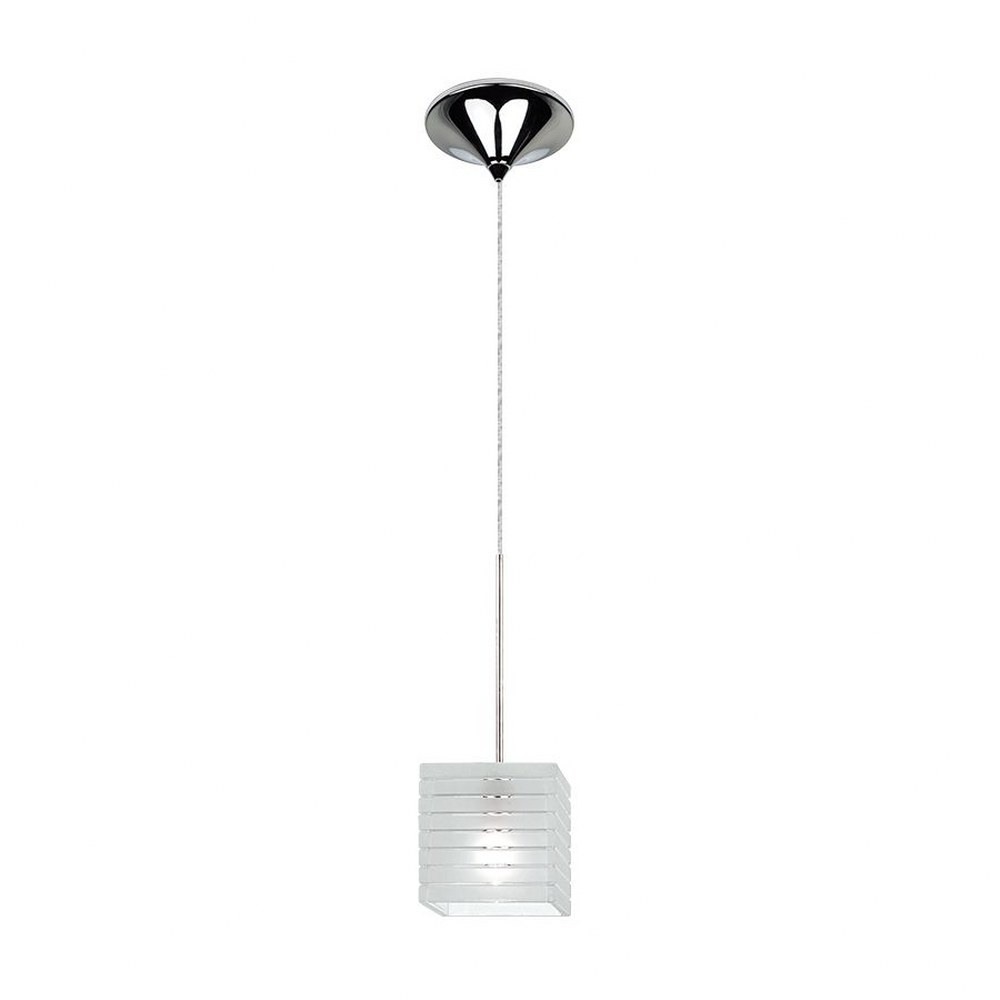 MP-914LED-FR/BN-WAC Lighting-Tulum Monopoint Pendant 1 Light-4 Inches Wide by 4 Inches High Frosted  Brushed Nickel Finish with Frosted Glass - image 3 of 6
