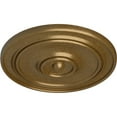 thumbnail image 3 of 54"OD x 4 7/8"P Large Classic Ceiling Medallion (Fits Canopies up to 13 1/2"), Hand-Painted Pale Gold, 3 of 6