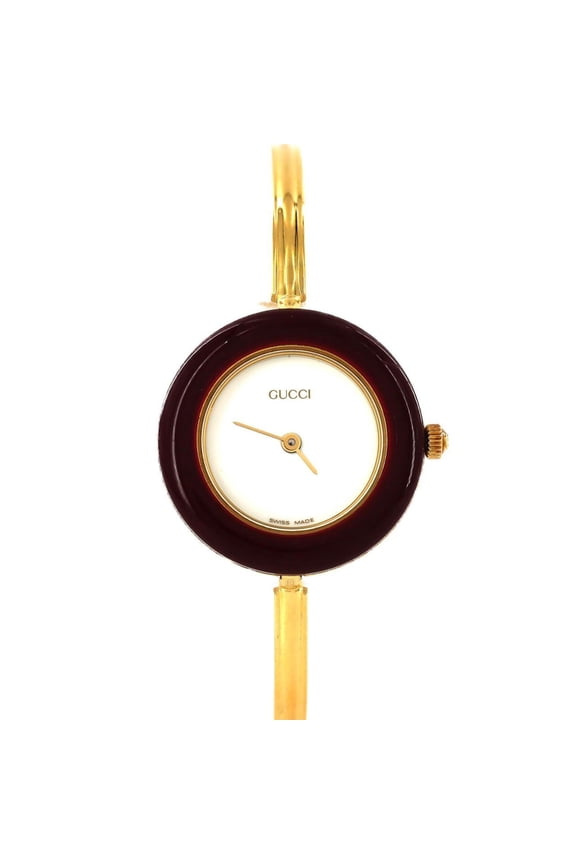 Pre-Owned Gucci Change Ring GP S size 11 12.2 Quartz Watch
