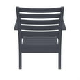 thumbnail image 6 of Compamia Artemis XL Club Chair in Dark Gray with Acrylic Fabric Taupe Cushions, 6 of 7