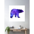 thumbnail image 2 of Polar Bear Poster Wall Art, Modern Wall Decor For Living Room Bedroom, 24x24 UNFRAMED, 2 of 3