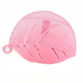 thumbnail image 6 of Kitchen Gizmo Strain Strainer, Clip On Silicone Colander, Fits all Pots and Bowls - Kitchen Leaf Shape Rice Wash Sieve Strainer Noodles Beans Peas Cleaning Tool, 6 of 7