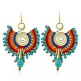 thumbnail image 6 of K-KED Bohemian Ethnic Style Earrings Hand Woven Earrings women's Long Style-13, 6 of 9