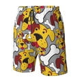 thumbnail image 5 of Kdxio Cute Dog Pattern Mens Casual Shorts - Drawstring Summer Beach Sports Shorts for Men, 5 of 9