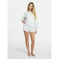 thumbnail image 2 of No Boundaries Cozy Sleepwear Shorts, Women’s and Women's Plus XXS-3X, 2 of 5