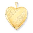 thumbnail image 1 of 1/20 Gold Filled 20mm Side Swirled Heart Locket Necklace Pendant Charm, 1 of 7