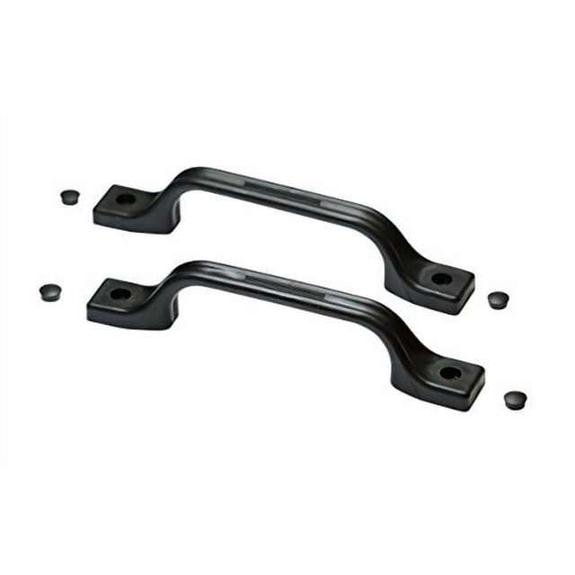 Hamilton Bowes RV External Handle Entry Grab Door Assist Bar for RV, Trailer, Camper, Motor Home, Cargo Trailer, Boat OEM Replacement (Black Plastic) (Black 2-Pack)
