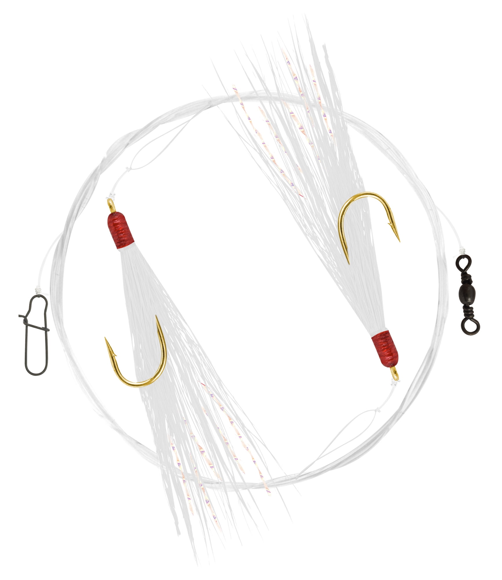 (3 pack) Apex Tackle Perch Maraflash Rig White