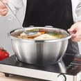 thumbnail image 4 of Stainless Steel Mixing Bowls Whisking Salad Basin For Cooking Baking Storage, 4 of 11