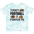 thumbnail image 3 of Inktastic Thanksgiving Turkey Football & Pumpkin Pie Boys or Girls Toddler T-Shirt, 3 of 5