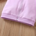 thumbnail image 6 of GYRATEDREAM Girls Hooded Jacket Butterfly Zip Coat Little Girls Jacket Lightweight Adorable Outerwear For Spring & Autumn for 5-6Y Purple, 6 of 9
