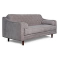 thumbnail image 3 of Sofá Cama Makora Ilios Con Memory Foam, Color Gris Claro, Velvet Respaldo Reclinable De 3 posiciones. Makora Capitonado, 3 of 8