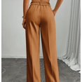 thumbnail image 2 of CUKOLSXA Womens Dress Pants Pull On Wide Leg Stretchy Work Pants Women Business Casual Outfits Slacks for Women Trousers, 2 of 8