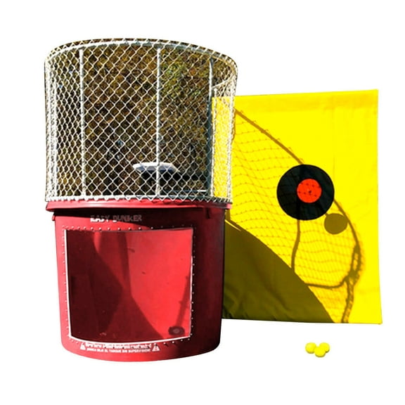 EZ Dunker Portable Commercial Dunk Tank Booth, Wingless Red