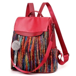 coofit mini backpack walmart Coofit Mini Backpack Purse Fashion Plush Pompom Bowknot Casual Backpack  Travel Backpack