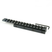 TACFUN 14 SLOT Scope Adapter Rail Mount .22 Crossbow 3/8" Dovetail to 7/8" Weaver /w Stop Pin