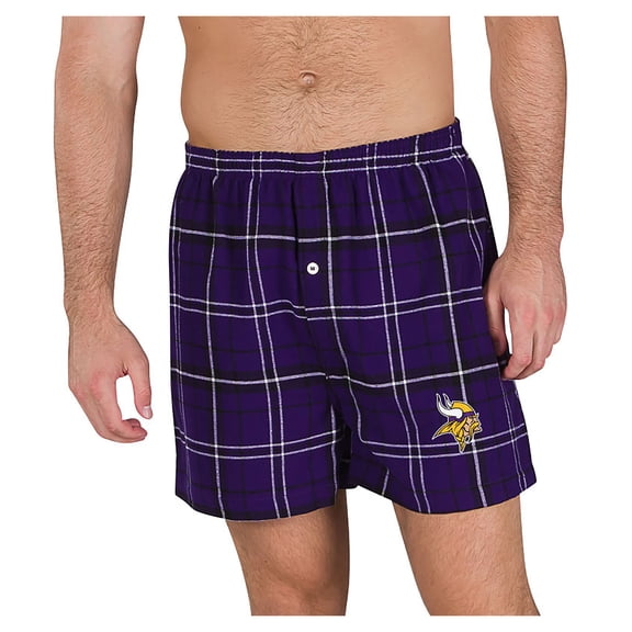 Men's Concepts Sport Purple/Black Minnesota Vikings Ultimate Flannel Boxers