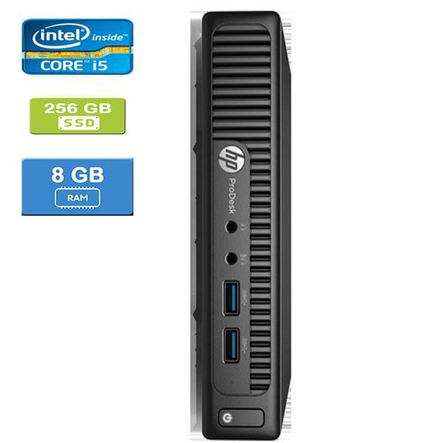 Remis à Neuf : HP 400 G1 Mini Intel Core i5-4570T 2,90 GHz, 8 Go, 256 Go SSD, Win 10 Pro