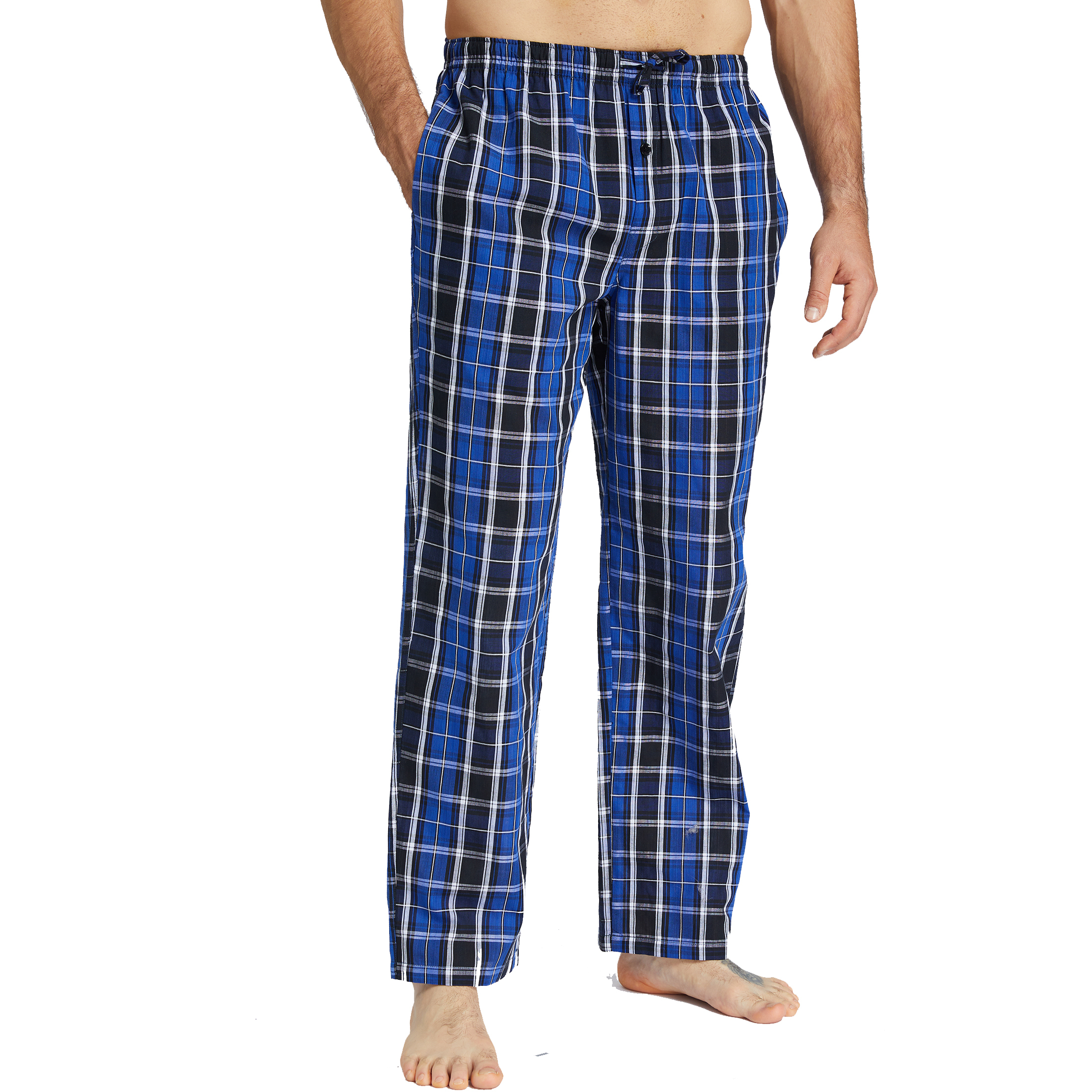Onimisc Men's Cotton Pajama Pants, 3-Pack Plaid photo 2