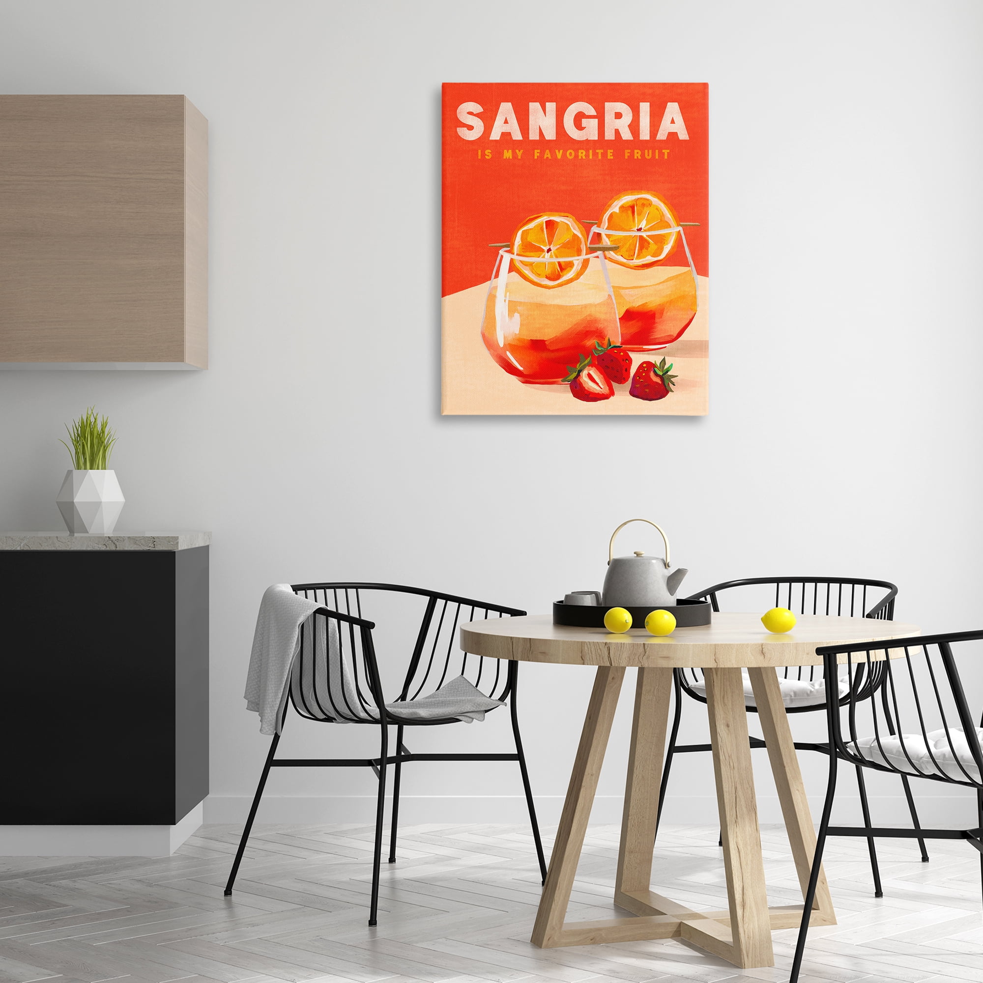 Stupell Industries Sangria Favorite Fruit Food & Beverage Painting Wrapped Canvas Art Print Wall Art, 30 x 40