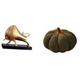 thumbnail image 1 of Estatua de toro abstracta, escultura de toro, figura de buey, calabaza, resina decorativa coleccionable, adecuada para dormitorio, sala de estar, ofic, 1 of 8