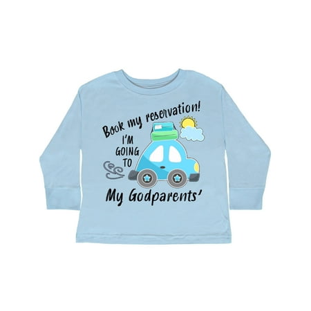 

Inktastic Book my Reservation! I m Going To My Godparents Gift Toddler Boy or Toddler Girl Long Sleeve T-Shirt