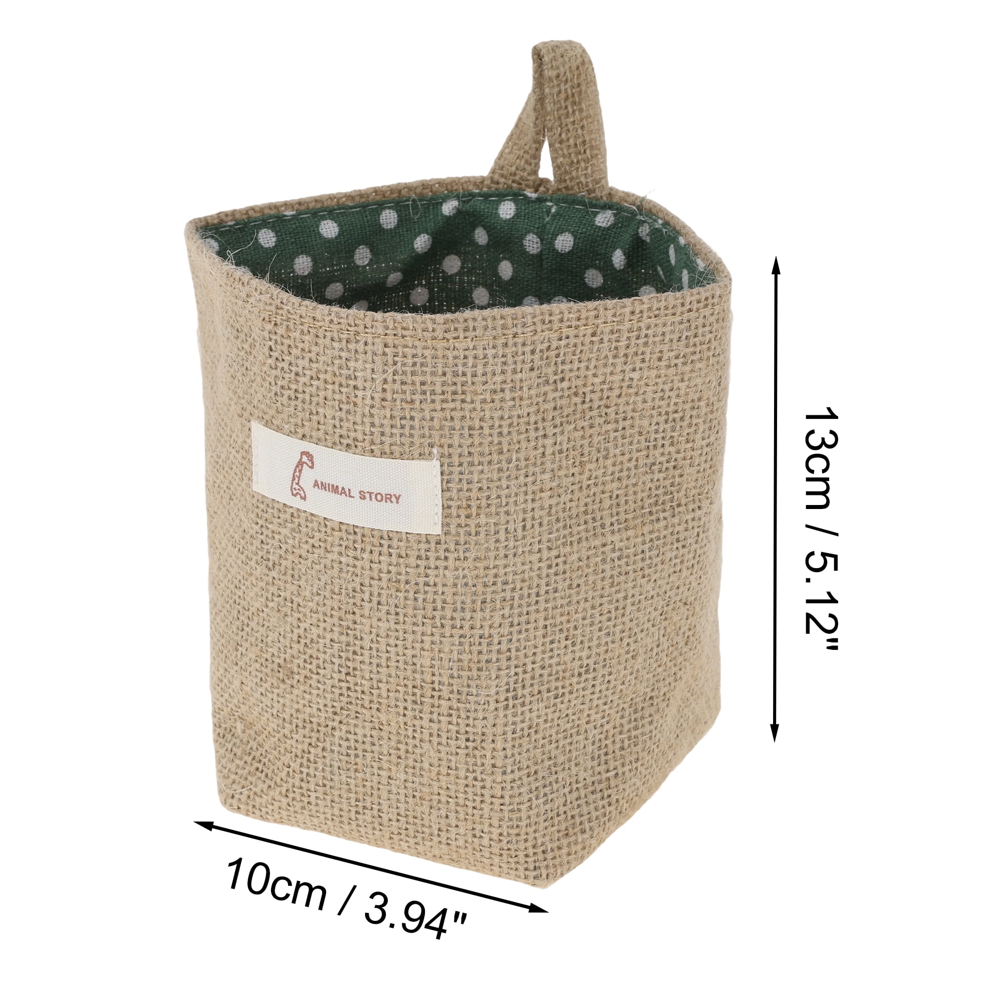 Unique Bargains Simple Reusable Hanging Storage Bags 1 Pc Yellow Brown, Dark Green