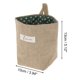 thumbnail image 3 of Ofertas Únicas 1 Pc Bolsas de Almacenamiento Colgantes Reutilizables Amarillo Marrón Verde Oscuro Mezcla de Algodón y Lino, 3 of 5