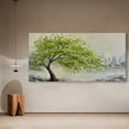 thumbnail image 6 of Golden/Green/Blue Tree of Life Paintings - Large Canvas Print Wall Art for Living Room, Bedroom, Office Decorations, Landscape Artworks with Framed, 60"X30", 6 of 7