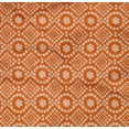 thumbnail image 4 of oneOone Cotton Poplin Twill Orange Fabric Geometric Bandhani Craft Projects Decor Fabric Printed By The Yard 56 Inches Wide, 4 of 4
