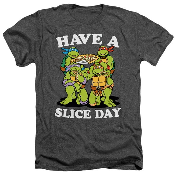 TMNT Teenage Mutant Ninja Turtles Have A Slice Day Unisex Adult Heather T Shirt