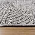 thumbnail image 5 of Malini Karina Charcoal Gray Modern Geometric High-Low Area Rug, 9x13, 5 of 5