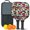 Pioneer Flower Floral, variant on Pickleball Paddles Set,Pioneer Flower Floral Print Pattern Fiberglass Surface Pickleball Racket Set with 2 Indoor Outdoor Pickleball Balls and Pickleball Bag,Pickle-ball Equipment