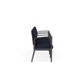 thumbnail image 2 of Amherst Steel Reception 4 Seat Tandem Seating / Charcoal Steel / Navy Blue, 2 of 3