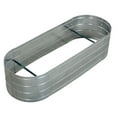 thumbnail image 2 of Grapevine Galvanized Steel Raised Garden Bed, Oval, 48IN, Silver, 2 of 6