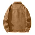 thumbnail image 3 of Maoxin Men's Jacket Men's Stitching Drawstring Hooded Slim Fashion Jacket Coat Outwear Coffee 4XL, 3 of 7