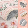 thumbnail image 3 of Bleum Cade 8'x10' Area Rugs for Living Room,Washable Pink Floral Rugs for Bedroom Girls, Boho Vintage Faux Wool Ultra-Thin Soft Non Slip Carpets for Dorm Reading Nursery Room Classroom, 3 of 12