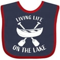 thumbnail image 3 of Inktastic Living Life on the Lake Boys or Girls Baby Bib, 3 of 4