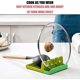 thumbnail image 4 of Spoon Utensil Rest 2stcke Kochgeschirr Aufbewahrung Suppenlffel Spachtel Reislffel Silikon Utensilienablage Fr Legen Sie Einen Suppenlffel Einen Spate, 4 of 4