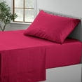 thumbnail image 2 of Lux Decor Collection Premier 1800 Collection Soft Microfiber Twin XL Bed Sheet Set, Wrinkle, Fade Stain Resistance Bedding Set & Pillowcases - Burgundy, 2 of 6